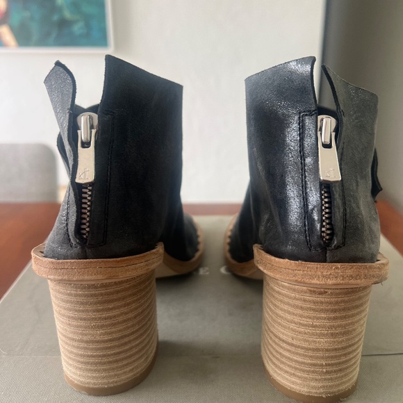 OFFICINE CREATIVE - SIDOINE/006 MAX NERO - PEEP TOE DARK GREY - SIZE 36 - Picture 4 of 9